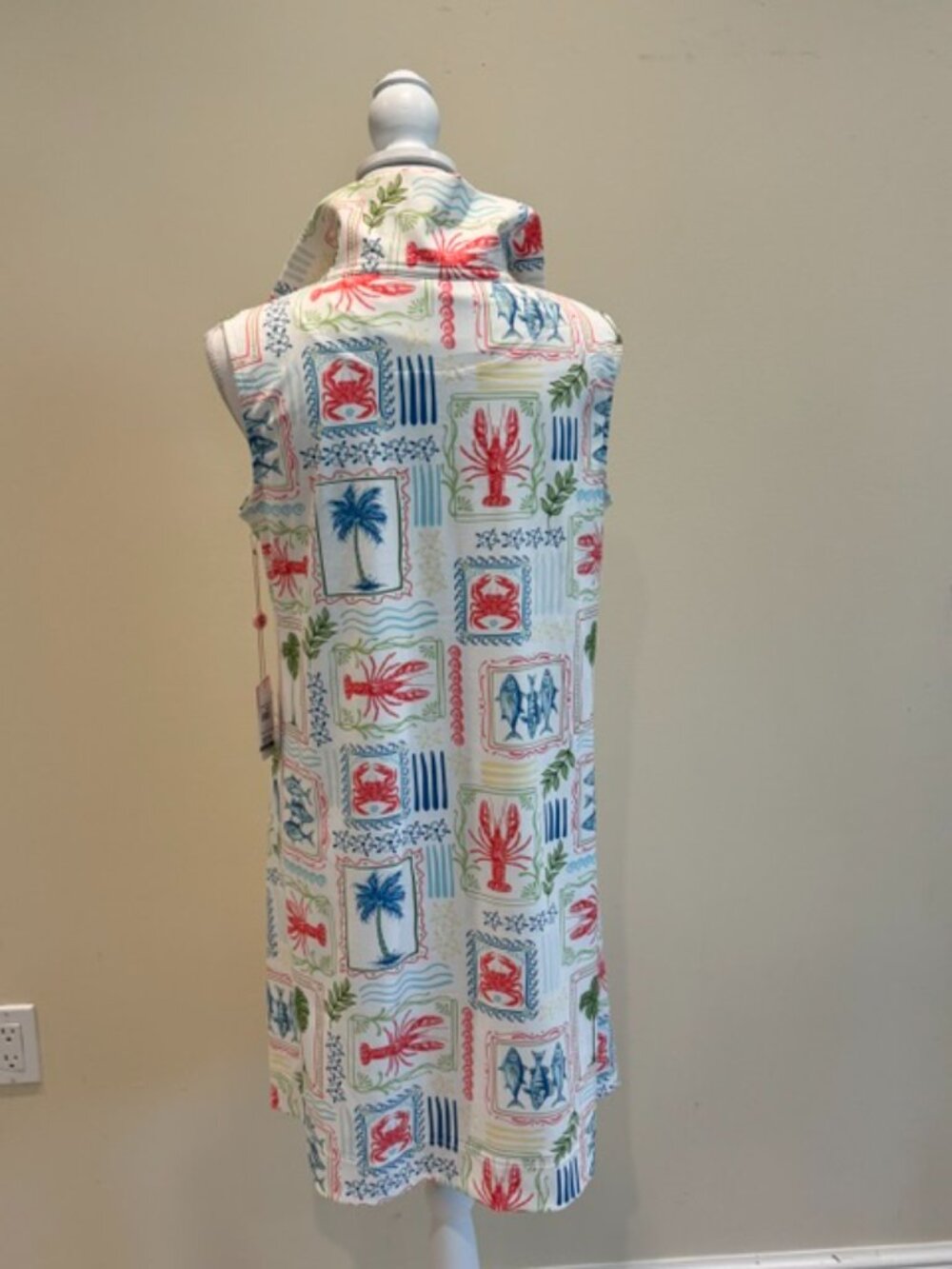 NWT Simply Southern 1/4 Zip Sleeveless Dress Size L - Picture 4 of 11